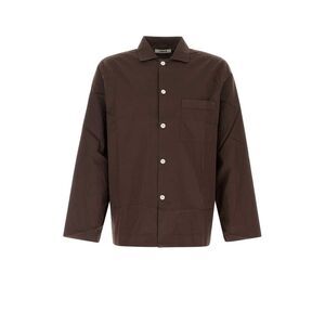 Tekla Unisex Brown Poplin Shirt